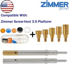 US Dental Zimmer Locator Abutment PA Dia=3.5mm 1-5mm Implant Retention Caps Tool