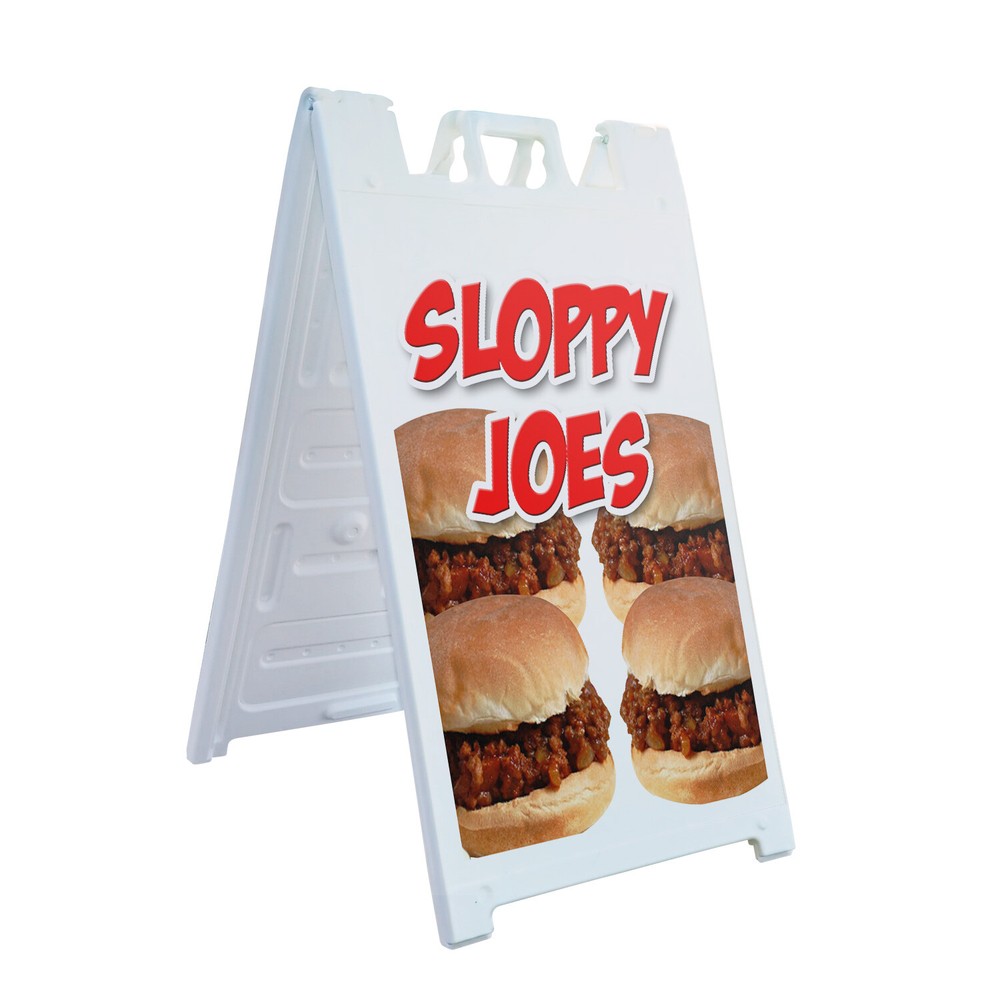 A-frame Sidewalk Sloppy Joes 24″ x 36″ Double Sided A-Frame Sidewalk Sign