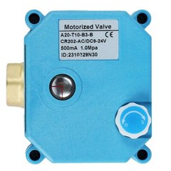 U.S. Solid 3 Way Electric Motorized Ball Valve 3/8 inch Brass 9-24V AC/DC