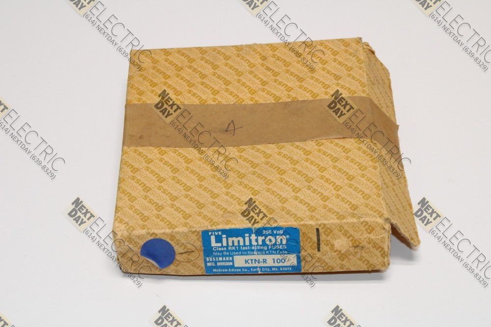 Bussmann, KTN-R-100, Limitron Fast Acting Class RK1 Fuse 100a 100 Amp KTN-R Buss