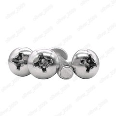 304 Stainless Steel Phillips Cross Pan Head Machine Screws 10# 12# 1/4 5/16 3/8