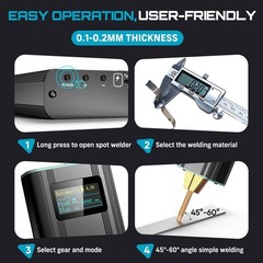 Seesii OLED Portable Spot Welder for 21700 18650 Battery Spot Welder 5000mAh