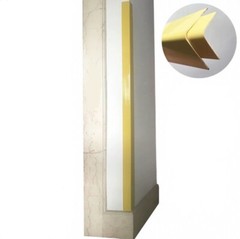PVC Plastic Corner Protector 90 Degree Angle Edge Guard for Wall Stairs 47 in