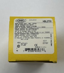 Hubbell Hbl2733 30A Twist-Lock Connector 3P 4W 480Vac L16-30R Bk/Wt