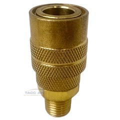 Industrial M style Air Compressor Quick Connect Coupler 1/4″ NPT Male Brass