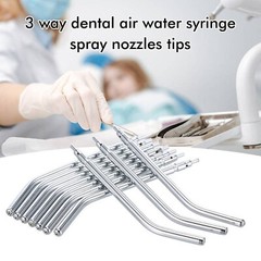 Dental Air Water Spray Triple 3 Way Syringe Quick-Change Tube Nozzles Tips DL