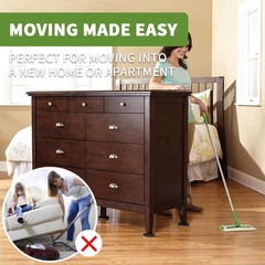 COVERCORNER Felt Furniture Sliders for 8 PCS 3 1/2” Beige, Beige+black