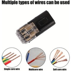 100PCS Double-Wire Plug-in Connectors, 2 Pin LED Strip Light Connectors USA