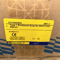 NIB, Square D, 20A Load Break Switch 600V, 9421AEQ3522, Type 1 Enclosure Ass’y