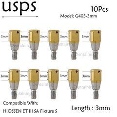 US Hiossen overdenture locator abutment Regular 3.7mm Fits 3/4/5.0mm