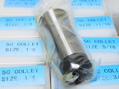 18 Piece 5C Round Collet Set 1/16 to 1-1/8" Cap Increments of 1/16" 23