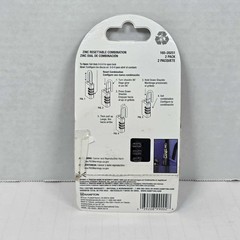 (2-Pk) BRINKS 3-Dial Resettable Combination Zinc Diecast Sport Padlock 22mm Body