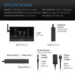 AC Infinity Controller AI+ Environmental Controller Dynamic AI Controls WiFi App