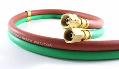 25 FEET Grade T 1/4″ OxyFuel Welding & Cutting Twin Hose with BB Fittings SÜA