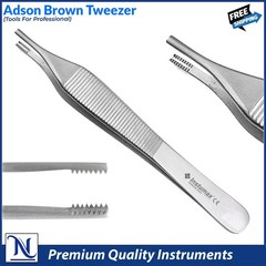 Dental Adson Brown Straight Thumb Tweezers Tissue Forceps Surgical Instruments