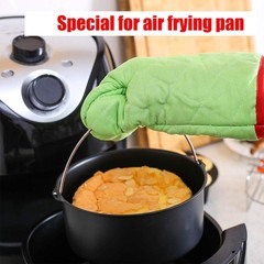 2pcs/set Universal Air Fryer Accessory set Steel 8 inch, as picture show