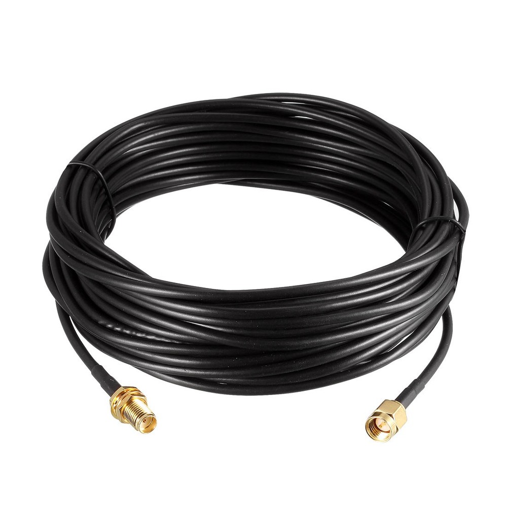 33Ft RG174 SMA Extension Cable SMA Male to SMA Female Antenna RF Coax