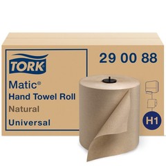 Tork Matic Paper Hand Towel Roll Natural H1 (6 Rolls) and Tork Matic Paper To…