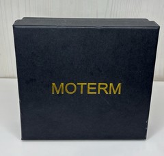 Moterm A7 Pocket Leather Rings Planner White/Light Grey Croc Wallet Organizer