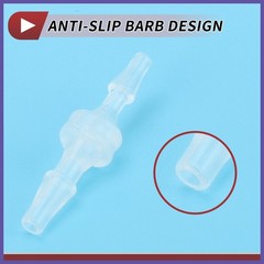 5Pcs Plastic Hose Barb Fitting 1/16″ to 3/32″ Hose ID Connectors Plastic Clear