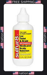 Sulfur8 Locs & Braids Scalp Solution 2.5 oz – Dandruff Relief & Moisturizer