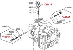 Danfoss M46 Motor Loop Flushing Valve 4800912, 512257, 8800550, 4800308, 4800134