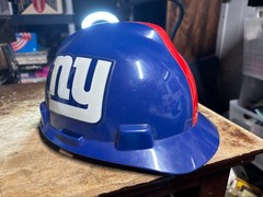 New York Giants Official NFL Hard Hat MSA Medium Made in USA NY Logo