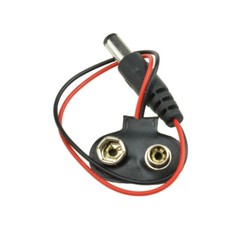 2PCS T type 9V DC Battery Power Cable Barrel Jack Connector for Arduino DIY
