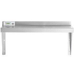 12″W x 24″L Stainless Steel Heavy Duty Kitchen Overshelf Solid Wall Mount Shelf