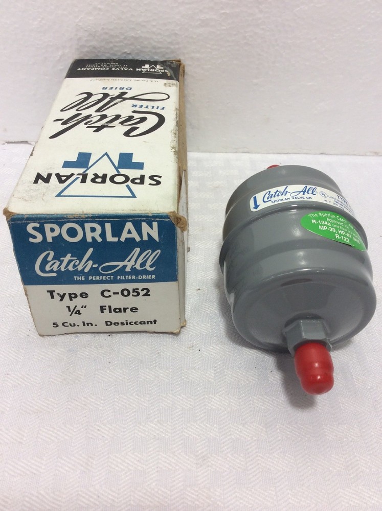 Sporlan Type C-052 Catch-All 1/4″ SAE Filter-Drier 5 Cu. In. Desiccant