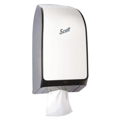 Scott 40407 Hygienic Bathroom Tissue Dispenser (40407), White, 7.00″ X 5.72″ X