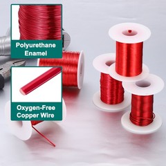 28 AWG Magnet Wire, 4 oz Magnetic Coil Wire, 155C(311F)
