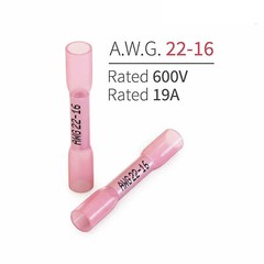 100x Solder Sleeve Heat Shrink Tubing Waterproof AWG 16-22 Wire Splice Connector