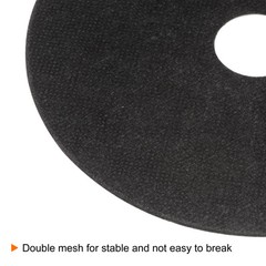10pcs Cut Off Wheels 125mm x 1.2mm x 22.2mm Black