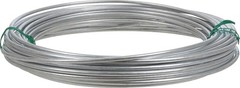 Galvanized Steel Solid Wire 9 Gauge 50ft Silver, Heavy Duty for DIY and Fencing