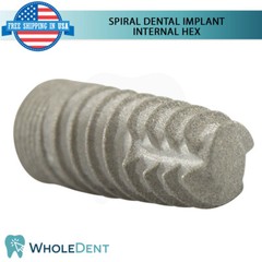 X1 Dental Spiral Int Hex 2.42mm Titanium Sterile Anodized Full Set
