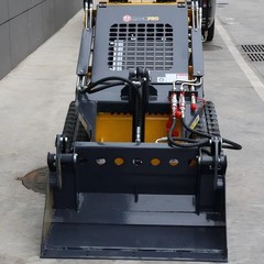 Mini Skid Steer 24HP 3-Stage Hydraulic Pump 4-in-1 Bucket Loader 2026 Free Ship