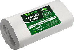 Newsprint Packing Paper – 500 Sheets, Large 27″ X 17″ Unprinted Packing Paper Sh