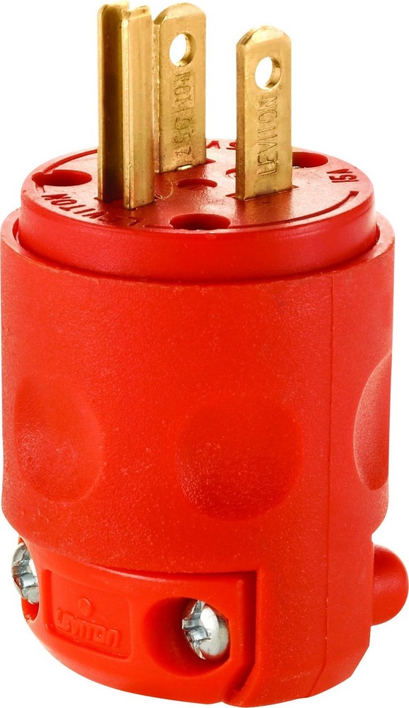 Leviton Hinged Electrical Plug Rugged PVC Replacement Moisture Resistant 15A