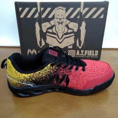 A.T.FIELD EVA×Mandom Evangelion Protective Sneaker Unit 02 Model Red JAPAN USED