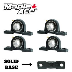 UCP204-12 Pillow Block Bearing 3/4″ Bore, 2-Bolt, Self-Aligning, Solid Base Qty4
