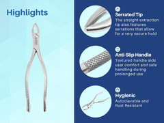Dental Tooth Extracting Forceps for Incisors Canines Premolars and Molars Upper