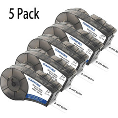5pc BRADY M21-500-499 Black on White 12.7mm Incompatible with encrypted Brady