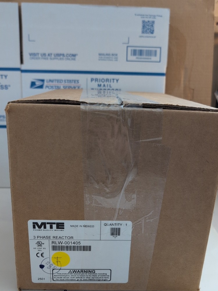 RLW-001405 MTE Line Reactors, RLW Series Reactor, 14A, 2.600mH, 3Ph NEW (t8)