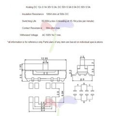 Mini Slide Switch 13*3.5*3.5mm 8Pin 3 Position DP3T 2P3T Panel Surface Mount PCB