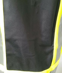 FX Two Tone Black Safety Vest with 4 Front Pocket Small to 2XL