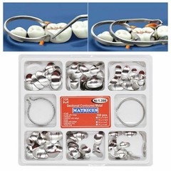 Dental Matrix Bands Sectional Contoured Matrices Wedges Ring NO1.398 100pc/box