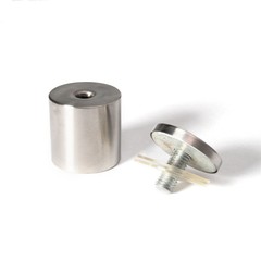Stainless Steel Standoff 1-1/2 Inch Diameter x 1-1/2 Inch Barrel Length Brushed