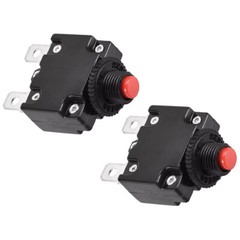 2x 15A 125/250V Push Button Reset Overload Protector Thermal Circuit Breaker NEW