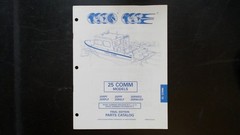 OMC 25 COMM Models Parts Catalog 25RPF 25RSLF Final Edition 1996